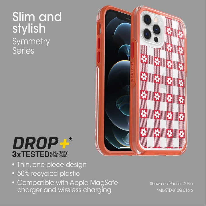 OtterBox Symmetry Clear Hülle für iPhone 12 / iPhone 12 Pro, stossfest, sturzsicher, schützende dünn