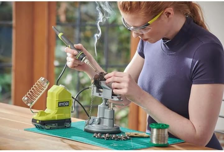 RYOBI 18 V ONE+ Akku-Lötkolben RSI18-0 (Temperaturspanne 200 – 480 °C, in 50 Sekunden auf 480°C, Kab