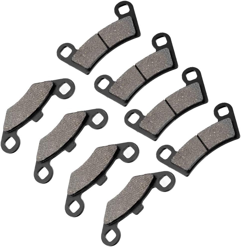 Bremsbelagsatz , Fydun 8 Stücke Scheibenbremse Iron Brake Pads Vorder und Hinterrad Bremsbeläge für