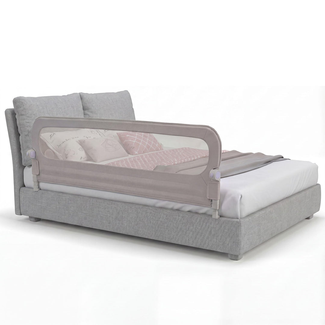 RELAX4LIFE Bettgitter Rausfallschutz, 200 x 60 cm, zusammenklappbares Bettschutzgitter, Kinderbettgi