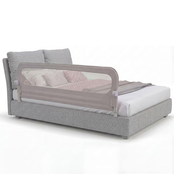 RELAX4LIFE Bettgitter Rausfallschutz, 200 x 60 cm, zusammenklappbares Bettschutzgitter, Kinderbettgi