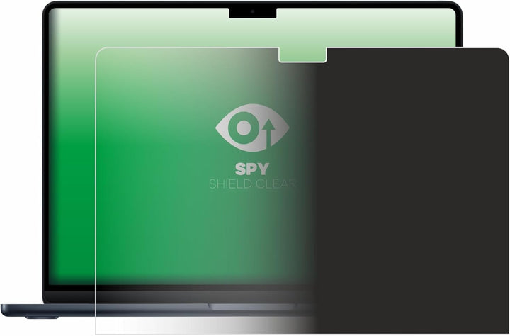 upscreen Anti-Spy Blickschutzfolie für Apple MacBook Air 13" M4 2025 / M5 2026 Privacy Screen-Folie