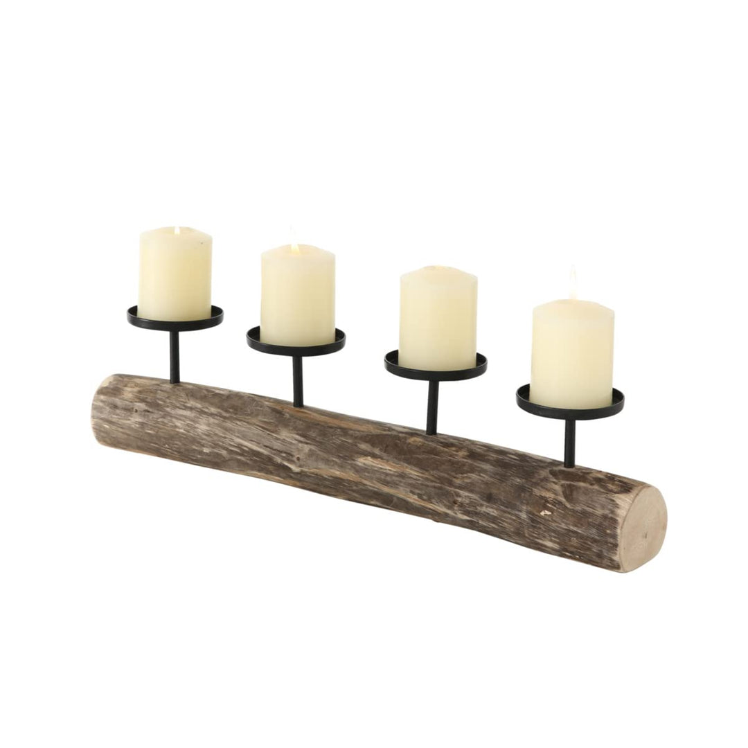 Boltze Kerzenständer Tempe (Kerzenhalter für 4 Kerzen, stilvolles Design, Dekoration Esstisch / Komm