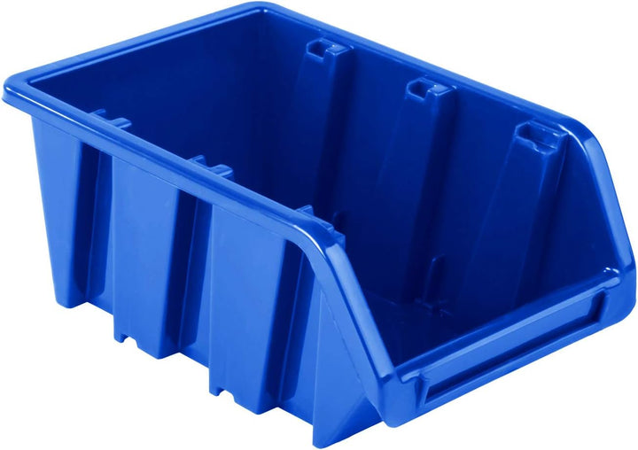 20x Stapelboxen – 70x100x155 mm - NP6 Blau Farbe – Lagerboxen Sichtlagerkästen Stapelbehälter Sortie