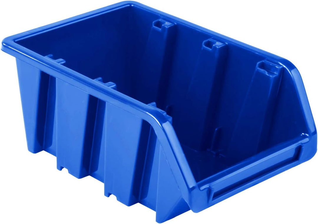 20x Stapelboxen – 70x100x155 mm - NP6 Blau Farbe – Lagerboxen Sichtlagerkästen Stapelbehälter Sortie