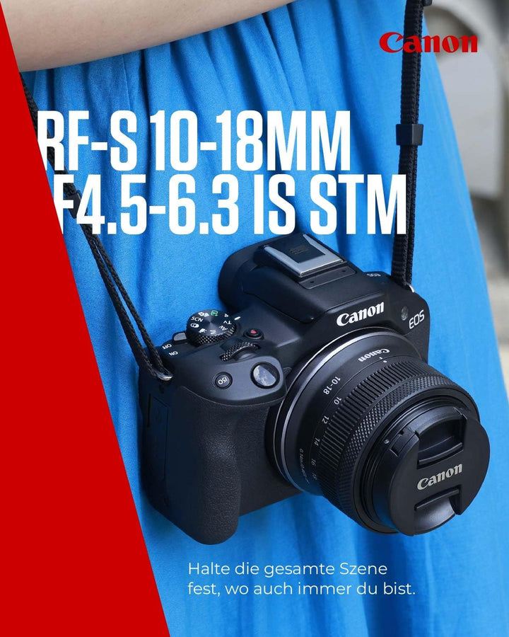 Canon RF-S 10-18mm F4.5-6.3 is STM extrem kleines, leichtes Ultraweitwinkel-Zoomobjektiv für Canon E