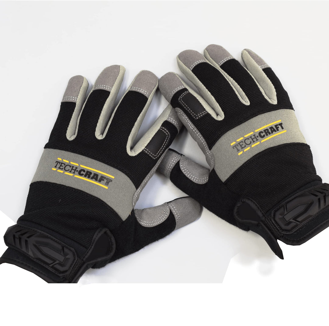 TECH-CRAFT® Heavy Duty Schutzhandschuhe Strong Touch | Touchscreenfähig | Handfläche mit Mikro-Faser