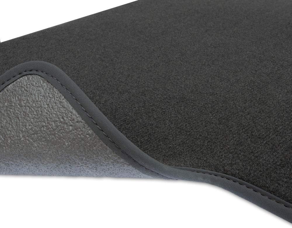 M MOTOS Velours Premium fussmatten Auto kompatibel mit Volkswagen Caddy 2003-2009 - Premium, Matt, S