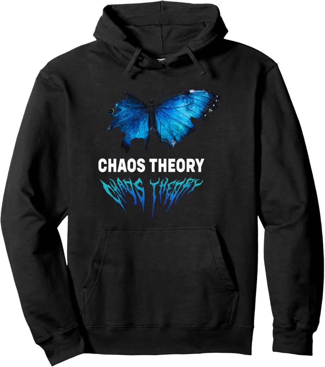 Chaos Theory Schmetterling - Sad Aesthetic Edgy Streetwear Pullover Hoodie
