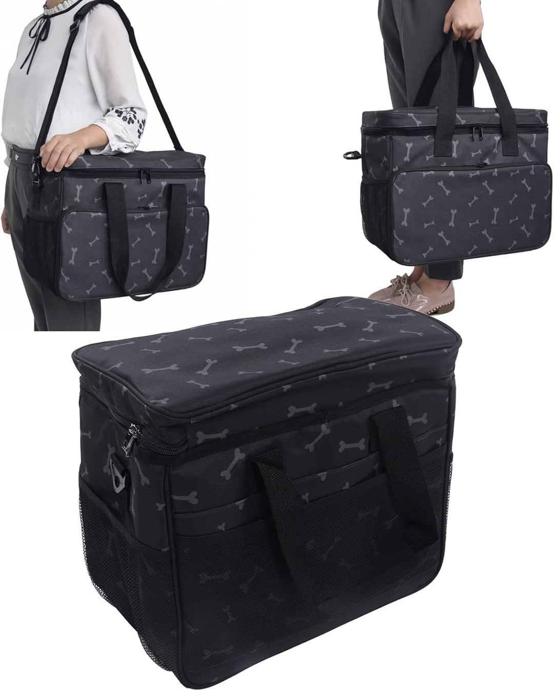 Hundereisetasche mit Multifunktionstaschen, für Reisen, Wandern, Outdoor-Aktivitäten