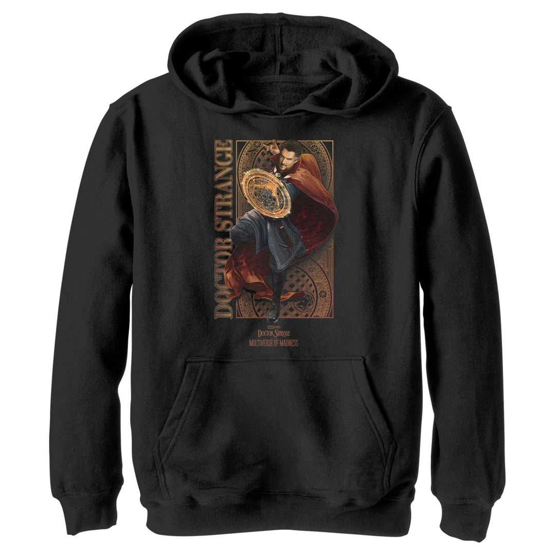Marvel Jungen Doctor Strange im Multiversum des Wahnsinns Seltsames Muster Hoodie, Schwarz, M