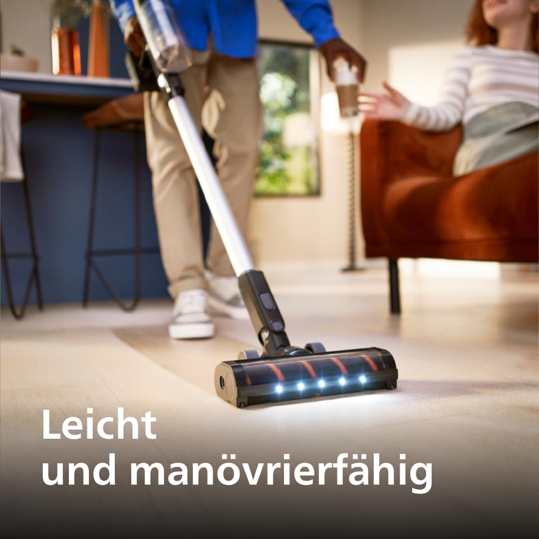 Philips Kabelloser Akku-Staubsauger 3000-Serie, Integrierter Handstaubsauger, Digitalmotor, Präzisio