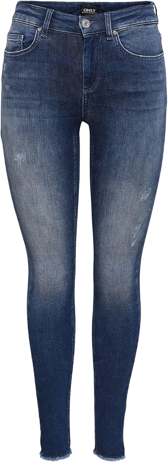 ONLY Female Skinny Jeans ONLBLUSH MID SK REA811 NOOS S / 30L Dark Blue Denim, S / 30L Dark Blue Deni