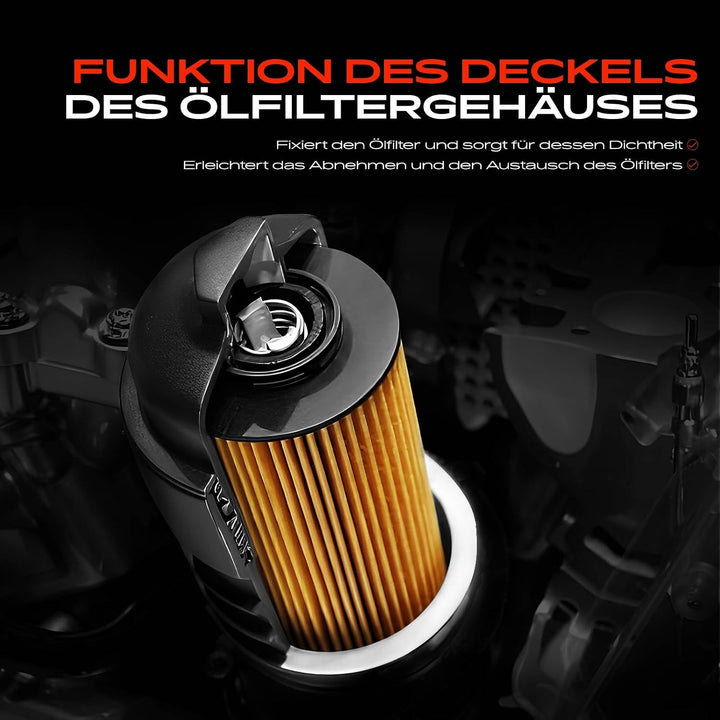 Frankberg Ölfiltergehäuse für A3 8P Altea 5P Leon 1P1 Octavia II 1Z E-O-S 1F Golf 1K1 J-e-t-t-a III
