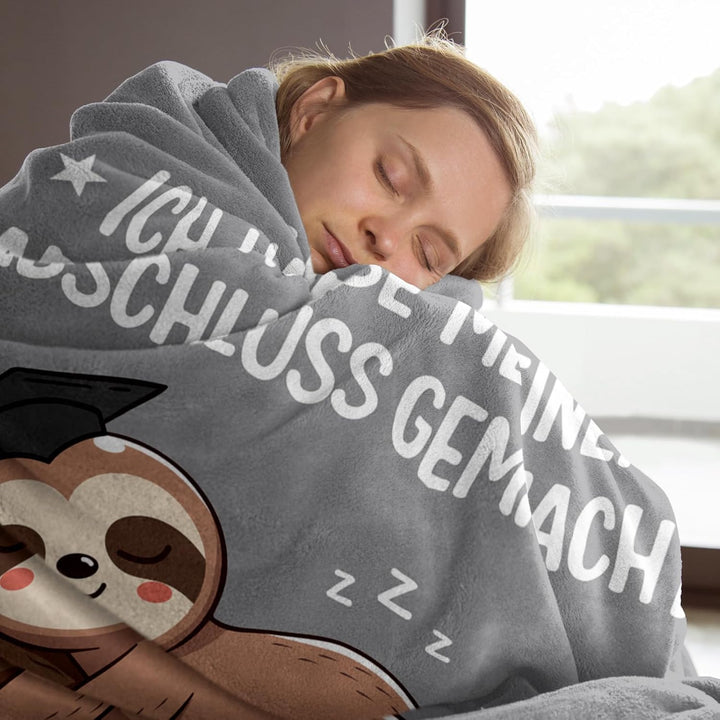 Bachelor Geschenk, Abitur Geschenke, Master Abschluss Geschenk- Kuscheldecke Geschenke für bestanden