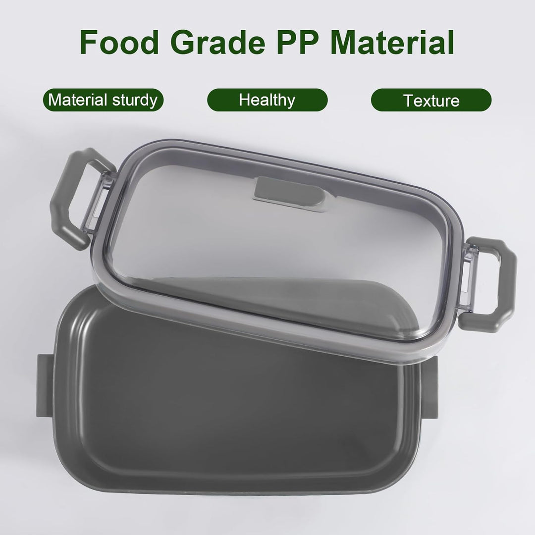Lunchbox,Bento Box für Erwachsene Kinder,Brotdose Kinder mit Fächern,3-lagige Auslaufsichere Bento L