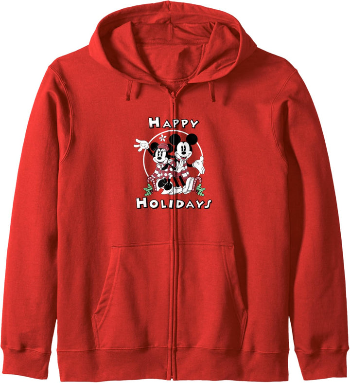 Disney Mickey & Minnie Weihnachten Candy Canes Happy Holiday Kapuzenjacke