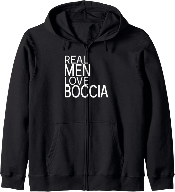 Bocciaspieler Vintage Spruch Design - Real Men Love Boccia Kapuzenjacke