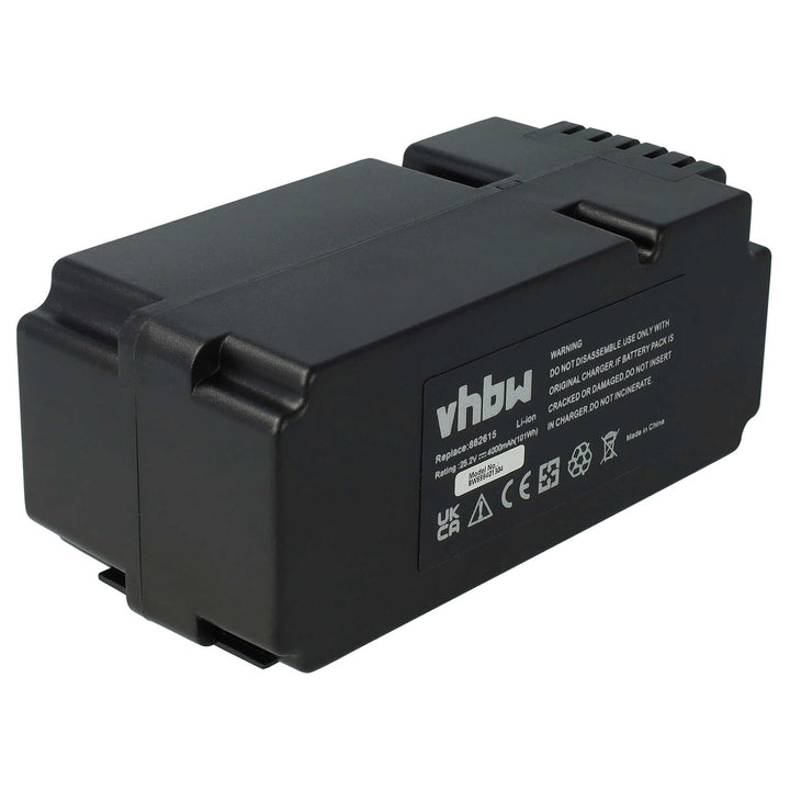 vhbw Akku kompatibel mit Ferrex R800 Easy+ Rasenroboter Rasenmäher (4000mAh, 25,2V, Li-Ion)