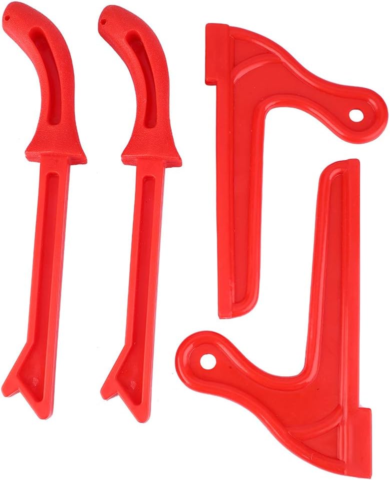 4Pcs Holzbearbeitungs-Push-Stick, Kunststoff-Sicherheit Holzbearbeitungs-Handsäge-Push-Sticks-Werkze