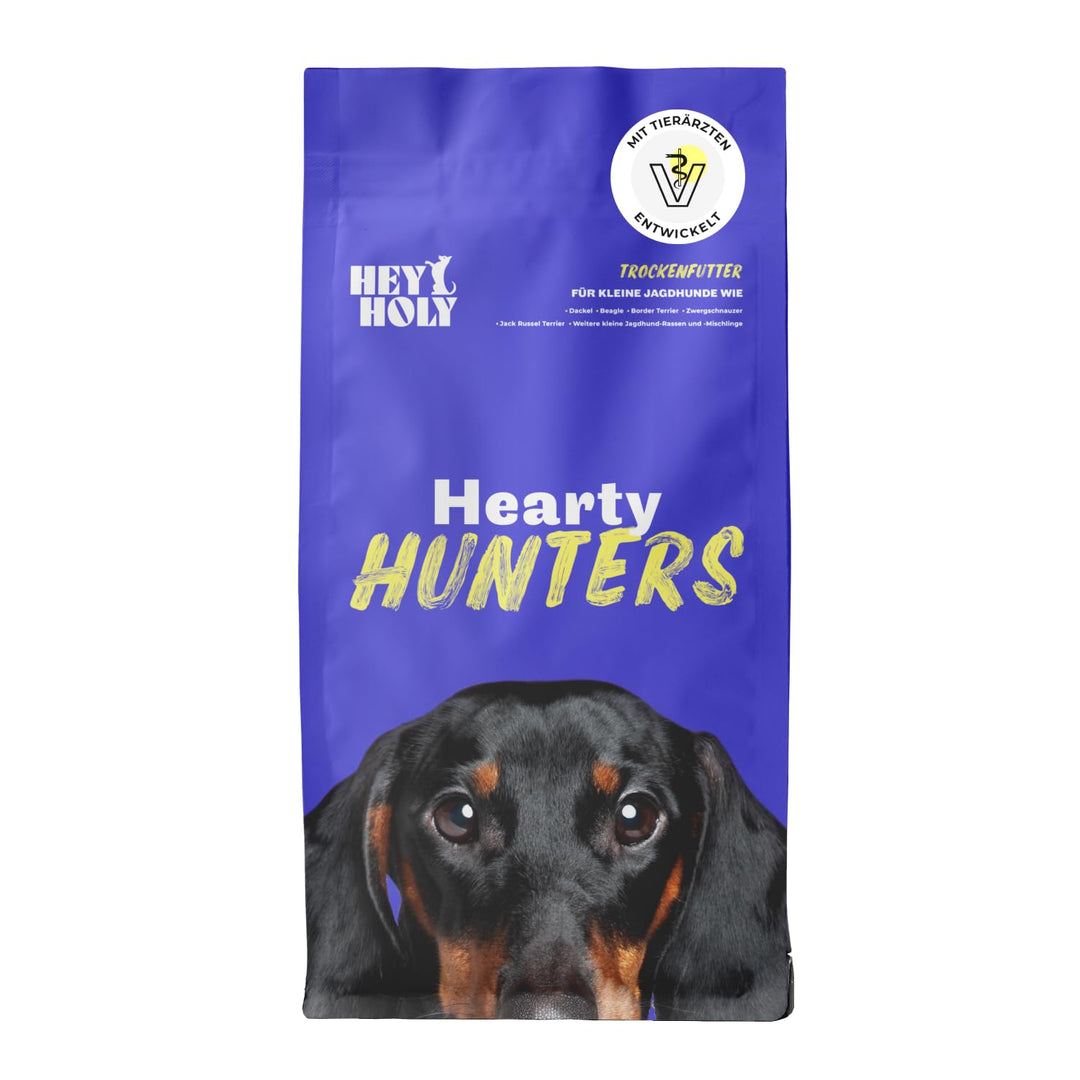 HEY HOLY – Hearty Hunters Trockenfutter für ausgewachsene Hunde mit 40% Rind – 1er Pack (7kg) – Getr
