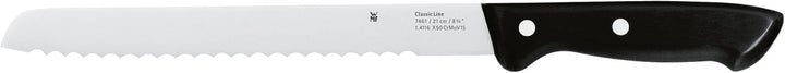 WMF Classic Line Messerblock mit Messerset 7-teilig, bestückt, 5 Messer, Wetzstahl, Buchenholz-Block