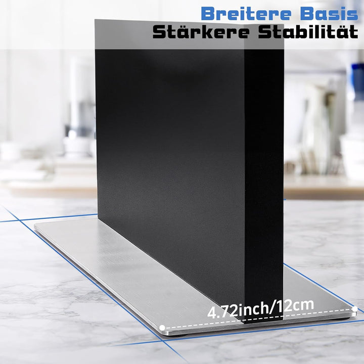 ENOKING Messerblock Magnetischer ohne Messer, 30 cm Schwarz Messerhalter Magnetisch aus 304 Edelstah