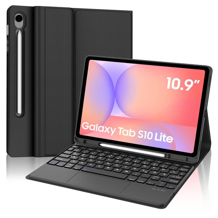 Trackpad Tastatur für Samsung Galaxy Tab S10 Lite AI Tablet 10.9" 2025/S10 FE, Kabellose Abnehmbarer