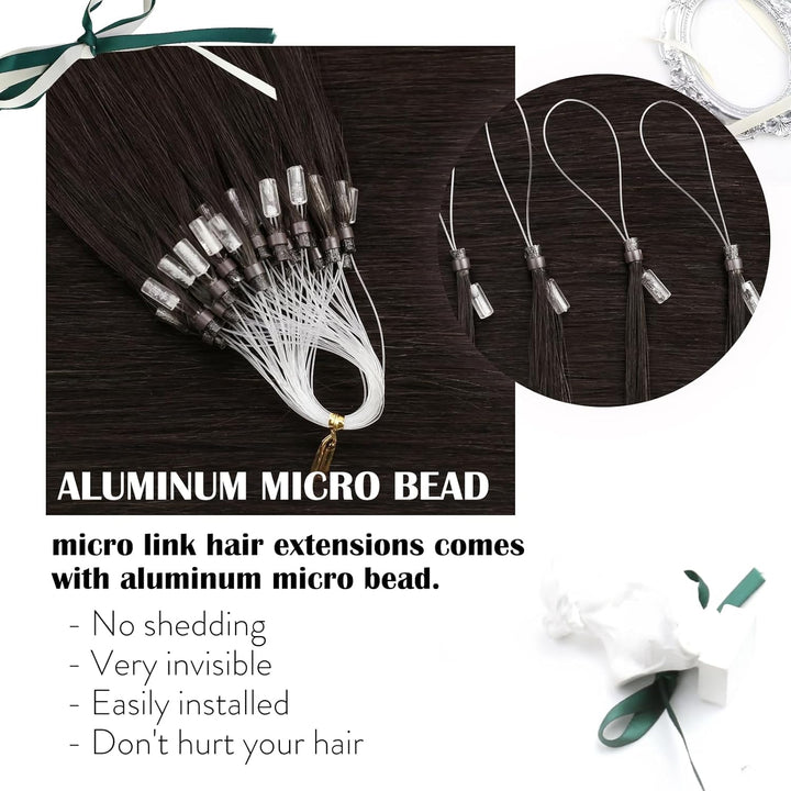 Moresoo Echthaar Extensions Microrings 1g Cold Fusion Microring Loop Extensions Remy Glatt Haare Dun