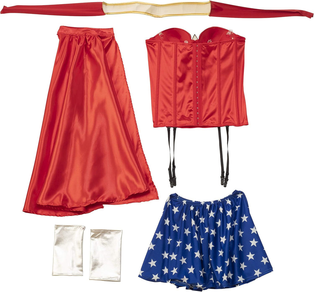 Rubie's Offizielles Wonder Woman Korsett für Damen, Kostüm für Erwachsene, Grösse S, S