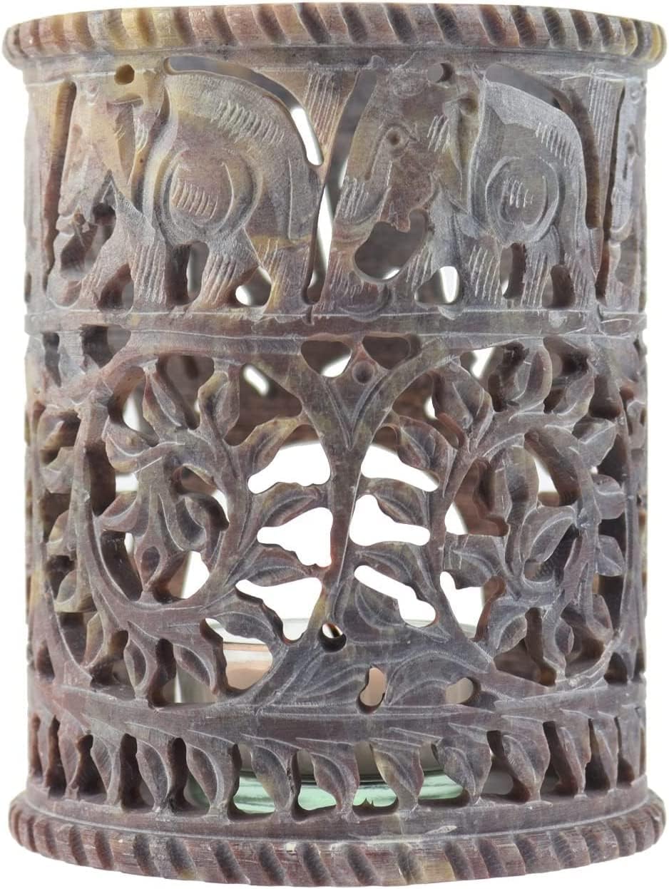 Budawi® Speckstein Räucherstövchen Räuchergefäss Duftstövchen mit Sieb