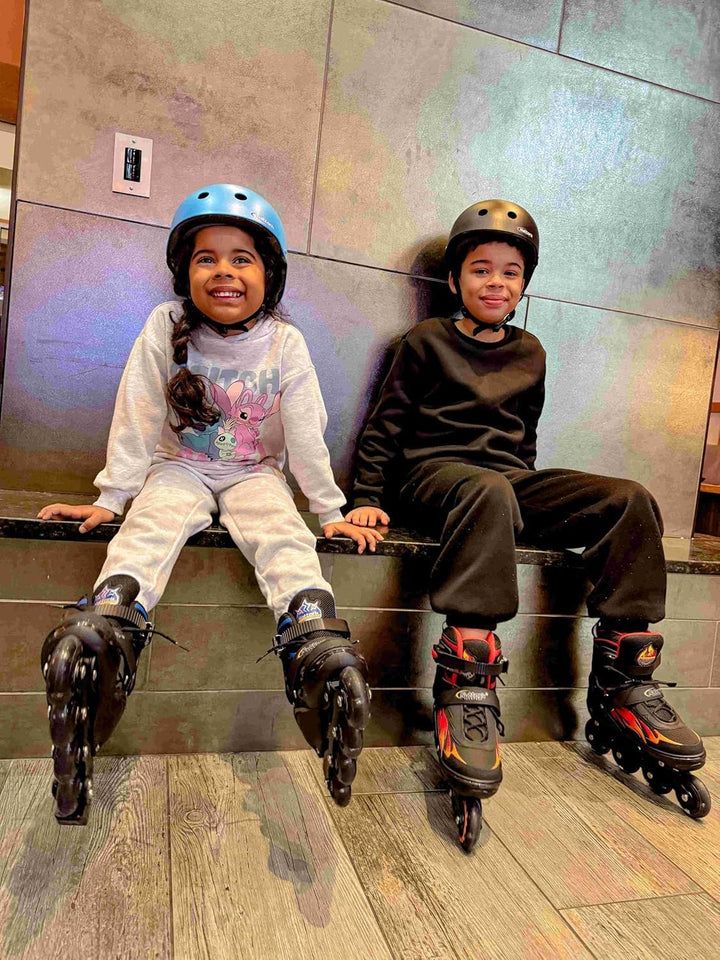 Nattork Adjustable Inline Skates for Kids and Teens, Nezha Inferno Skates Indoor and Outdoor Blades