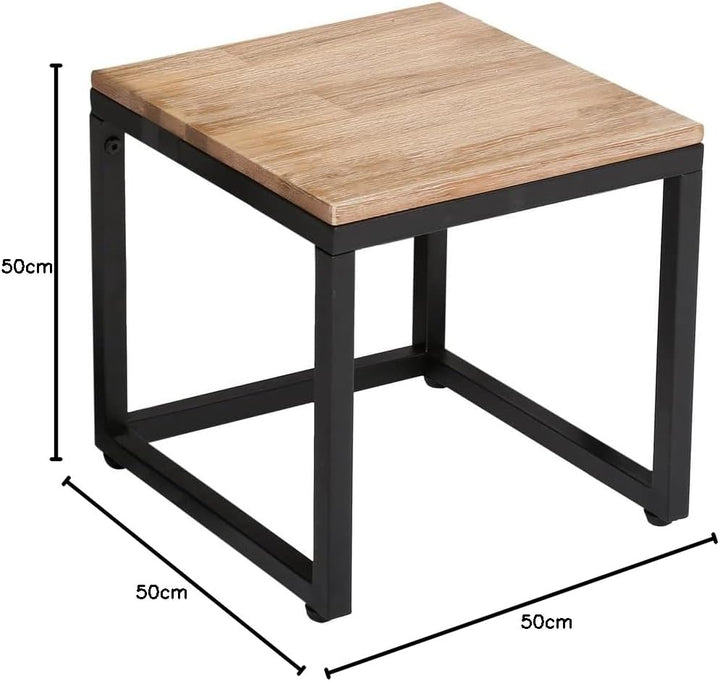 Set aus 3 braunen Couchtischen Edena