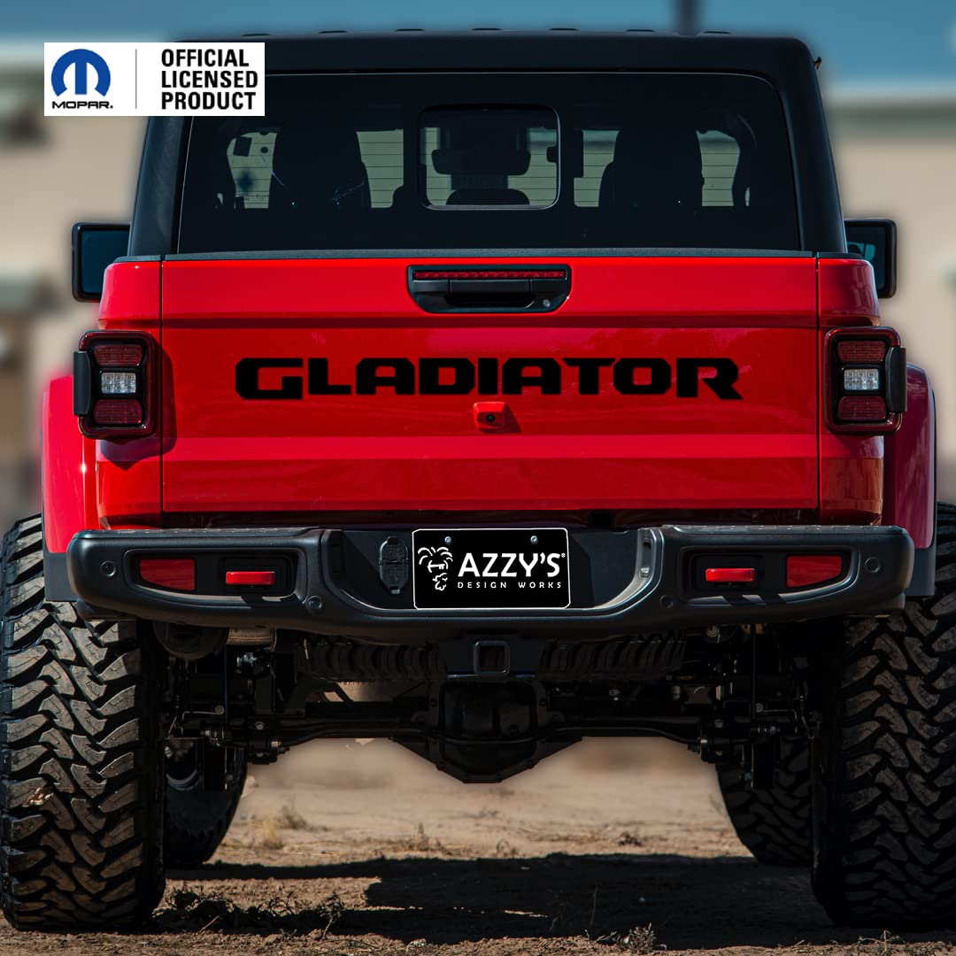 Jeep Gladiator Heckklappen-Emblem-Set, Schwarz (matt)