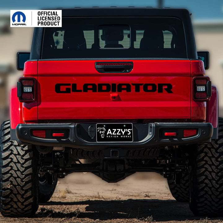Jeep Gladiator Heckklappen-Emblem-Set, Schwarz (matt)