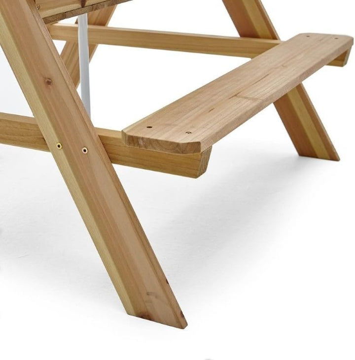 Plum Picknicktisch aus Holz mit Sonnenschirm - Natur