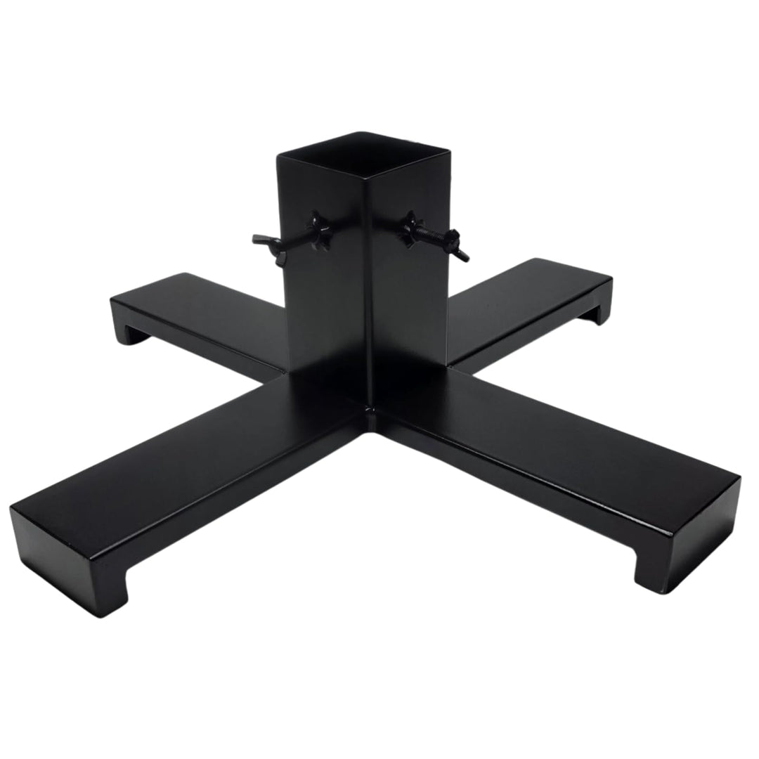 ProfiPVC Weihnachtsbaumständer 50x50 cm Stabiler Metall Standfuss für lebende Tannen Fichten Kiefern