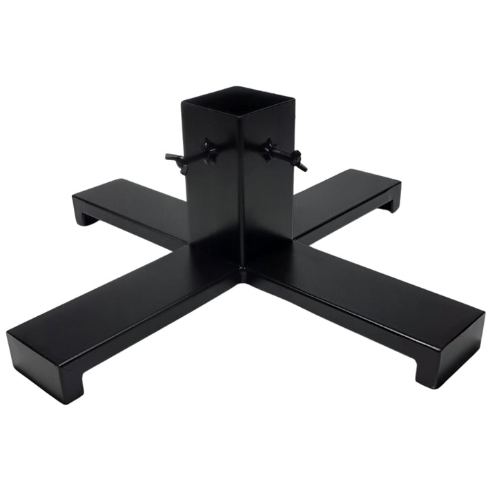 ProfiPVC Weihnachtsbaumständer 50x50 cm Stabiler Metall Standfuss für lebende Tannen Fichten Kiefern