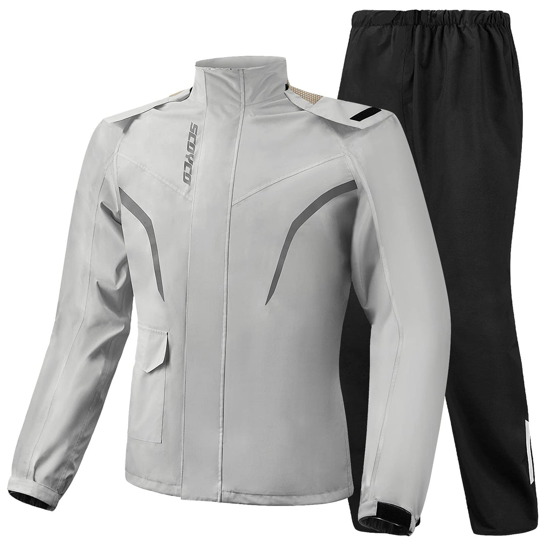 Scoyco Motorrad-Regen-Anzug Reflektierende Arbeits-Regen-Jacke und Hose Herren Damen Alle Sport Baue