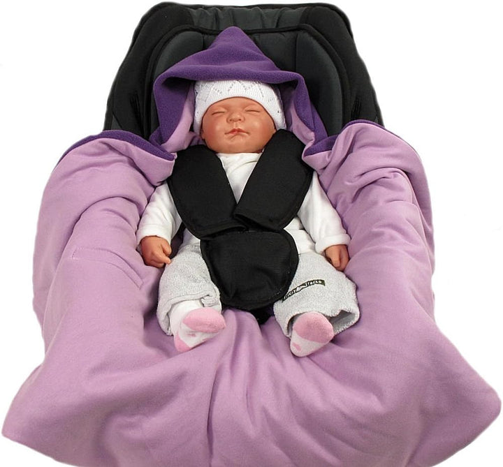 HOBEA-Germany Fusssack Einschlagdecke für die Babyschale Babyschalenfusssack Winter, Farben Winterde
