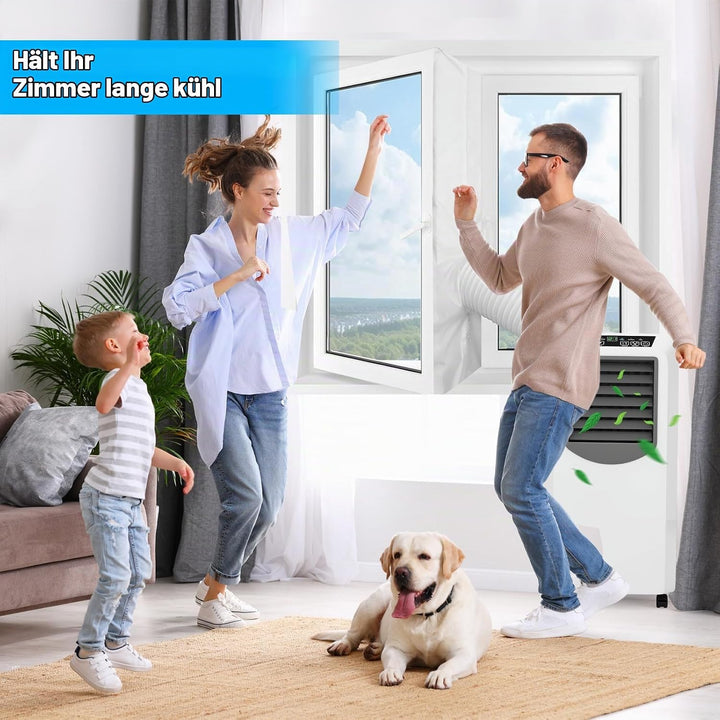 dellyy 400cm Klimaanlage Fensterabdichtung, Guarnizione Universale per Finestre per Condizionatore P