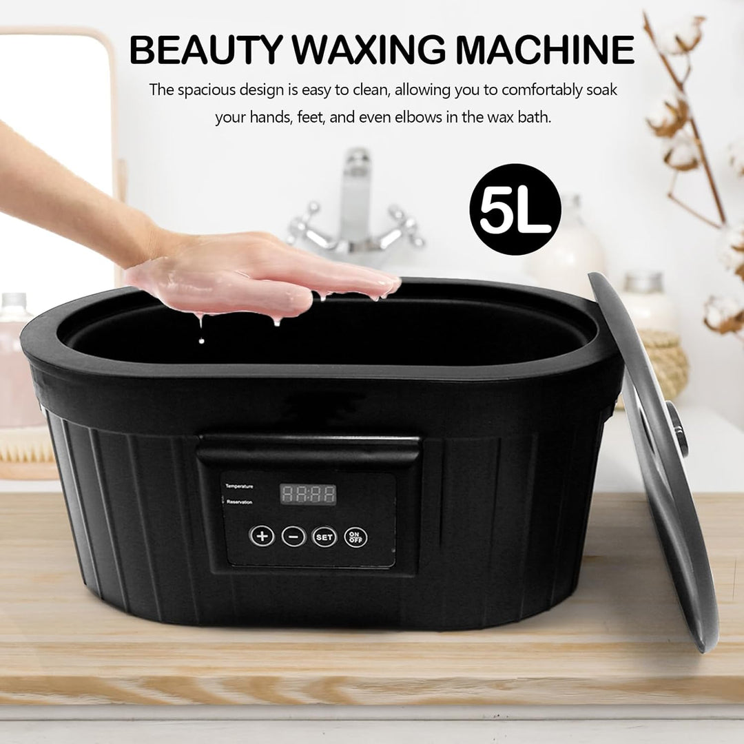 Paraffinbad für Hände und Füsse Set, 5L Paraffin Wachsbad Maschine Paraffinbäder Wachsbad für Hände