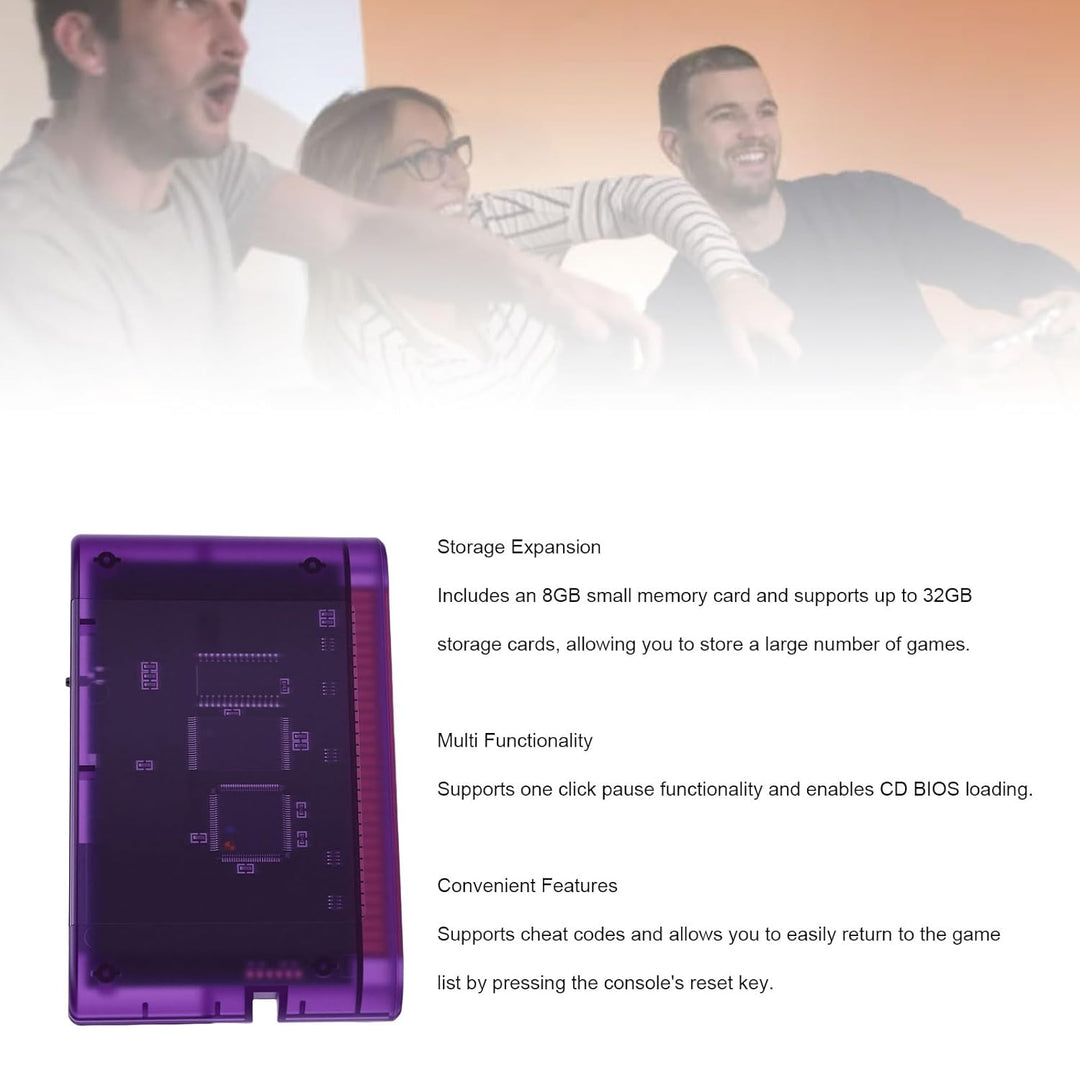 Yanmis Flash-Cartridge für Mega Drive Retro-Spielekonsole, 4000-in-1-Game-Video-Cartridge mit 8 GB S