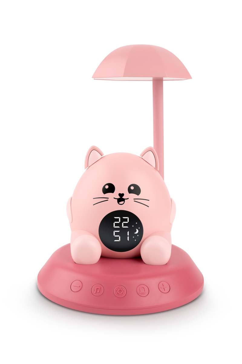 Sveglia con luce notturna - BIGBEN KIDS - Gatto Mehrfarbig (Katzenmotiv), Mehrfarbig (Katzenmotiv)