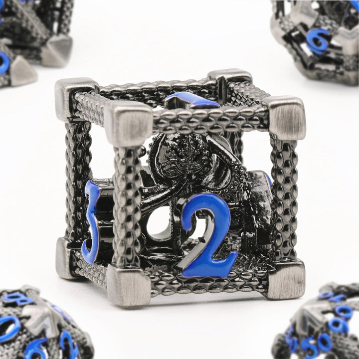 DND Würfelset Rollenspiel, Polyedrische Würfel Set D&amp;D Würfel Set Metall ZHOORQI 7 Stück Der Cthulhu