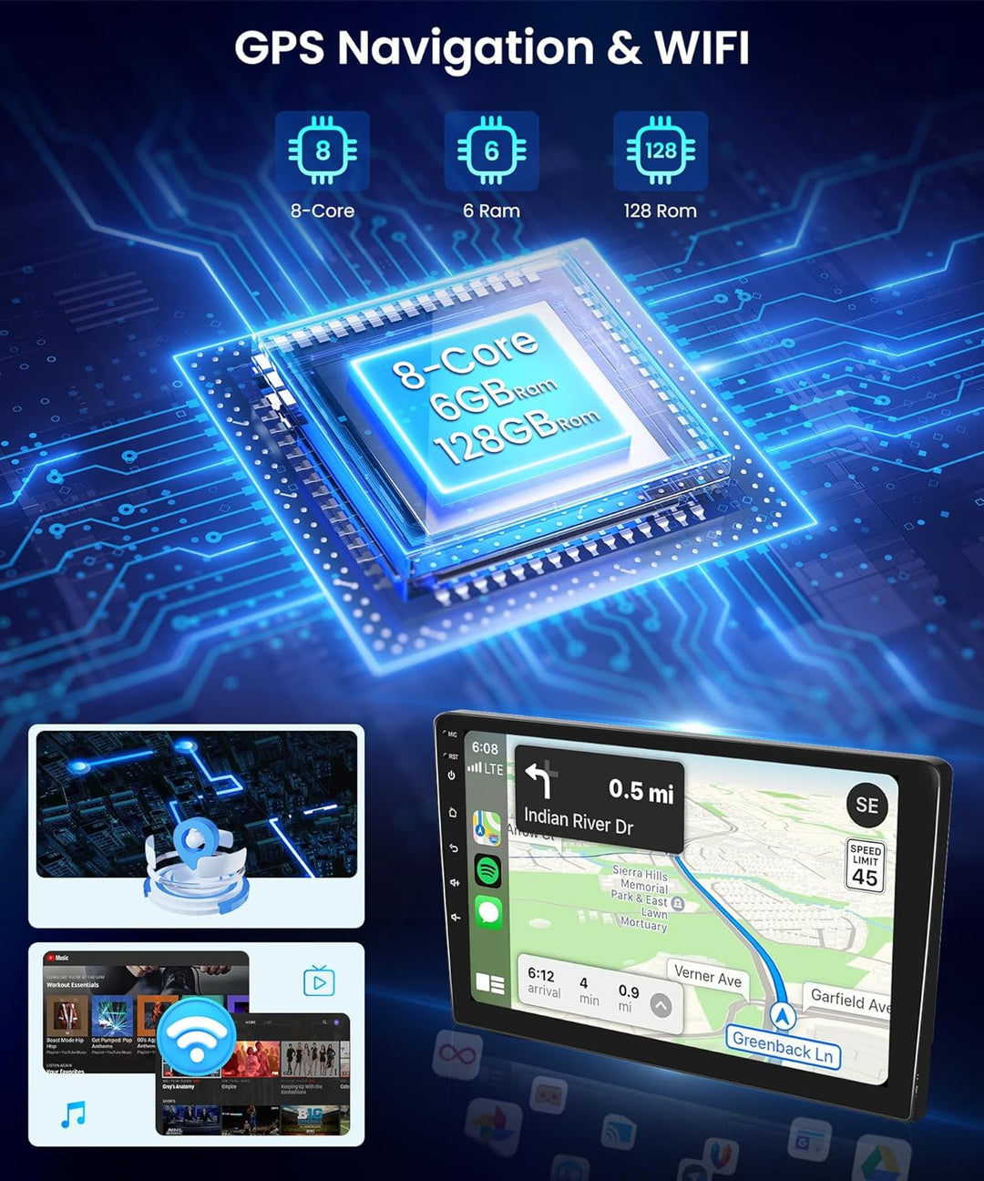 6G+128G 8 Core Wireless Carplay Android Autoradio 2 Din für VW Magotan/CC Passat B7/B6 2010-2015 10
