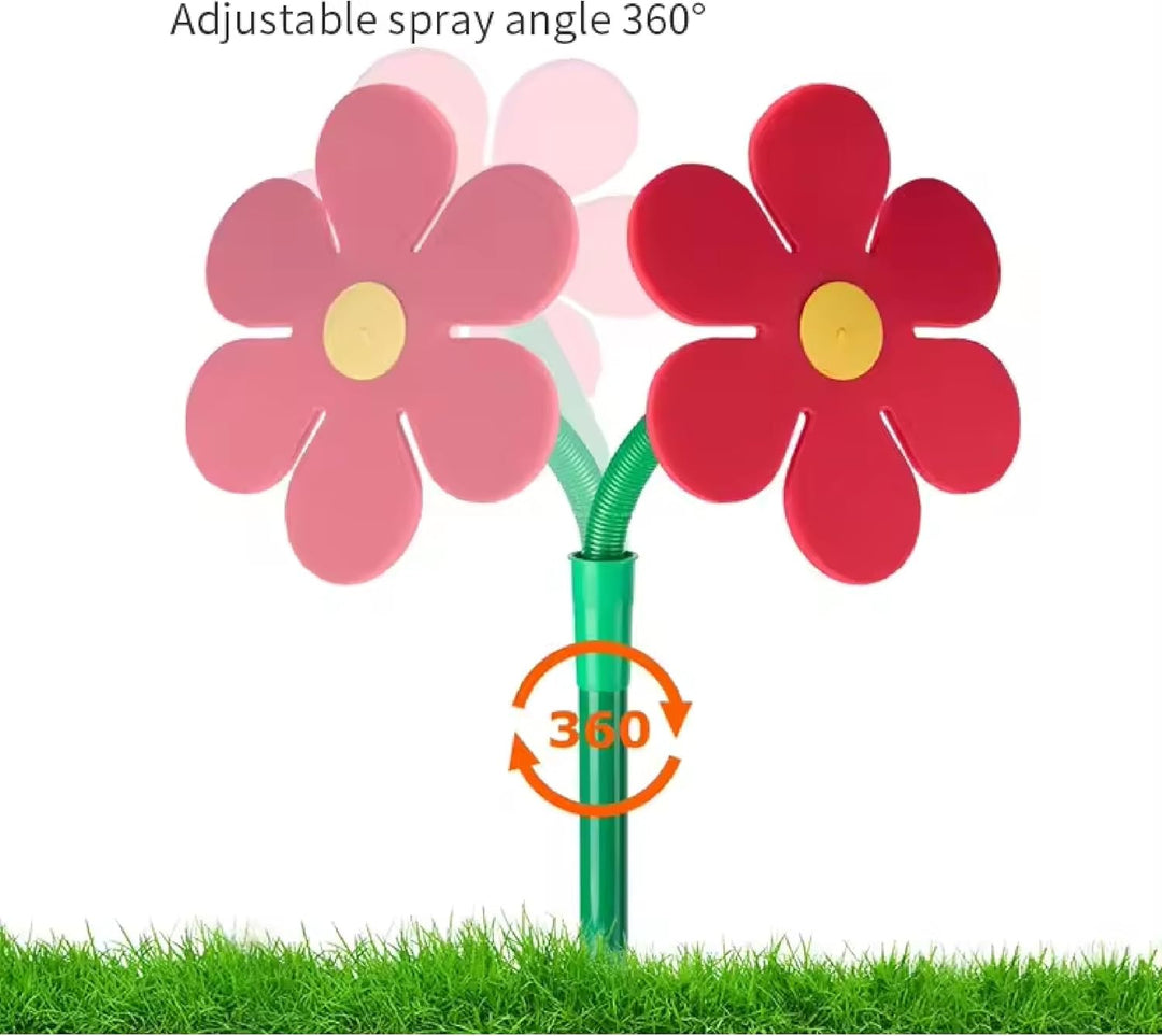 Neustanlo | Rasensprinkler Tanzende Blume | Farbe: Rot | Bewässerung Sprenger beweglich | der ideale