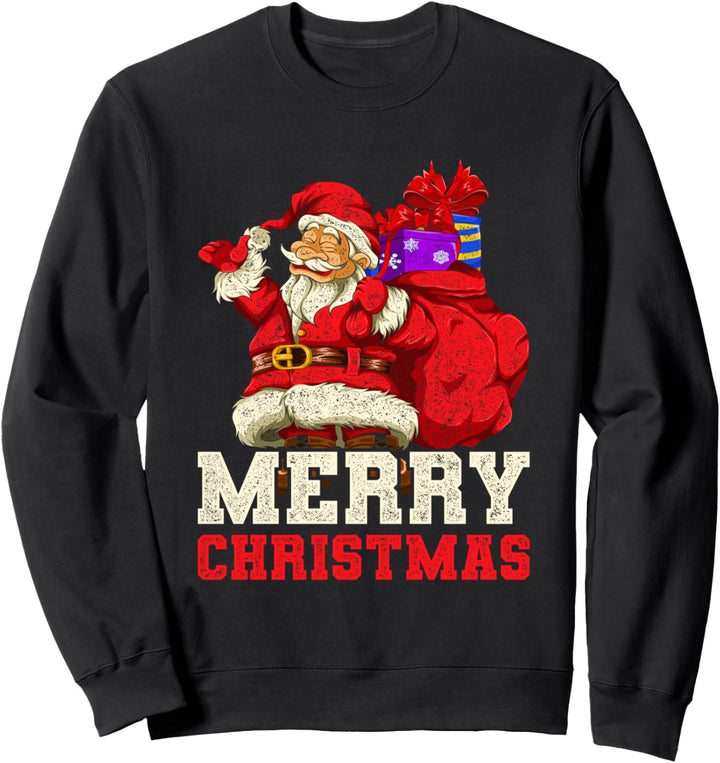 Santa Claus Pajama Party Geschenk Weihnachtsmann Sweatshirt