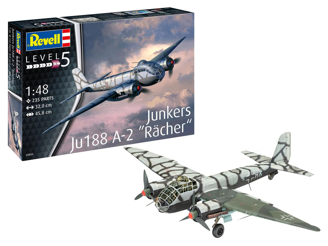 Revell 3855 Junkers Ju188 A-1 "Rächer Other License Zubehör, Unlackiert