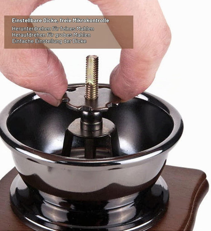 Manuelle Kaffeemühle, Rostfrei, Retro-Stil, Kaffeemühle mit Edelstahlkern